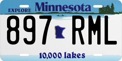 MN license plate 897RML