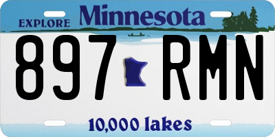 MN license plate 897RMN