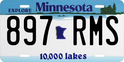 MN license plate 897RMS