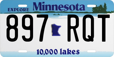 MN license plate 897RQT