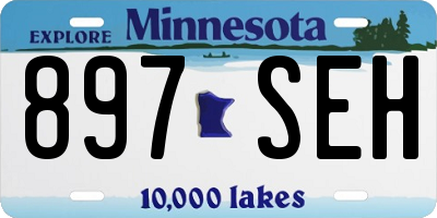 MN license plate 897SEH
