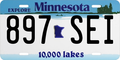 MN license plate 897SEI