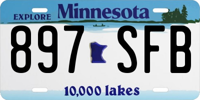 MN license plate 897SFB