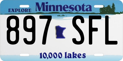 MN license plate 897SFL