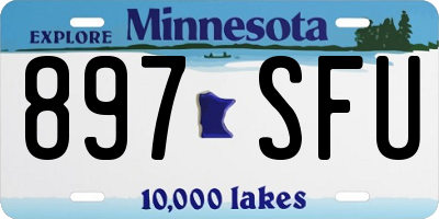 MN license plate 897SFU