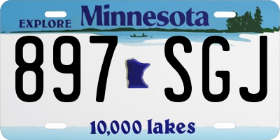 MN license plate 897SGJ