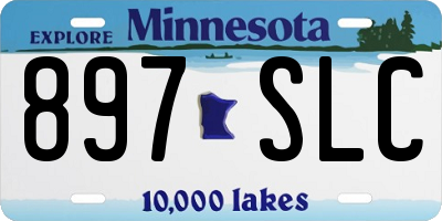 MN license plate 897SLC