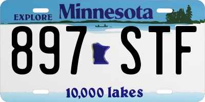 MN license plate 897STF