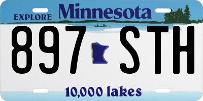 MN license plate 897STH