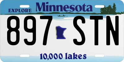 MN license plate 897STN