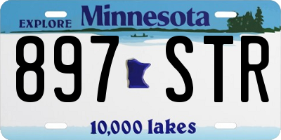 MN license plate 897STR