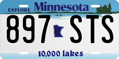 MN license plate 897STS