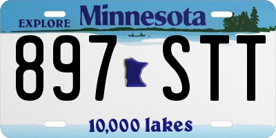 MN license plate 897STT