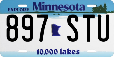 MN license plate 897STU