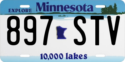MN license plate 897STV