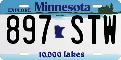 MN license plate 897STW