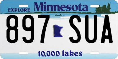 MN license plate 897SUA