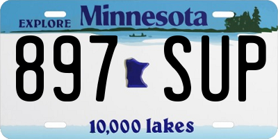 MN license plate 897SUP