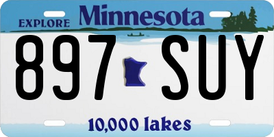MN license plate 897SUY