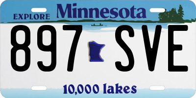 MN license plate 897SVE