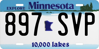 MN license plate 897SVP