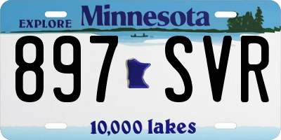 MN license plate 897SVR