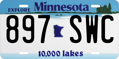 MN license plate 897SWC