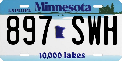 MN license plate 897SWH