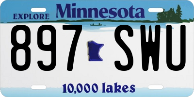 MN license plate 897SWU