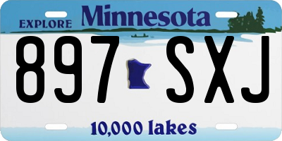 MN license plate 897SXJ
