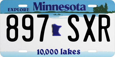 MN license plate 897SXR