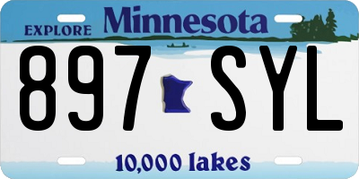 MN license plate 897SYL