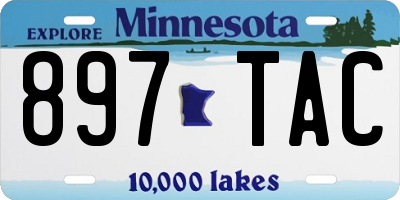 MN license plate 897TAC