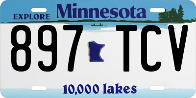 MN license plate 897TCV