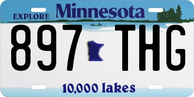 MN license plate 897THG