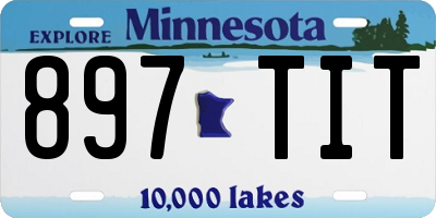 MN license plate 897TIT