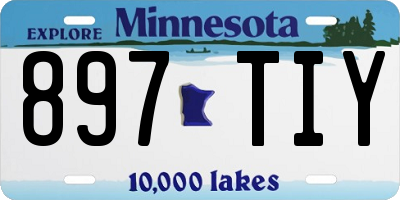 MN license plate 897TIY