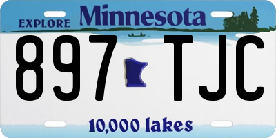MN license plate 897TJC