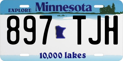 MN license plate 897TJH
