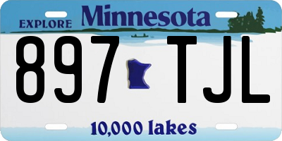 MN license plate 897TJL