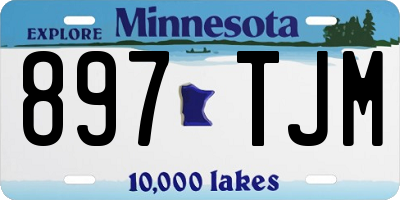 MN license plate 897TJM
