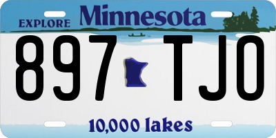 MN license plate 897TJO