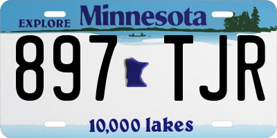 MN license plate 897TJR