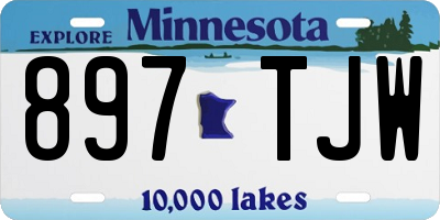 MN license plate 897TJW