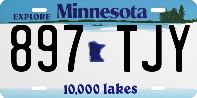 MN license plate 897TJY