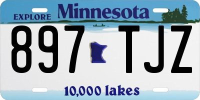 MN license plate 897TJZ