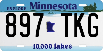 MN license plate 897TKG