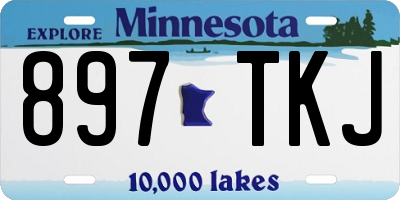 MN license plate 897TKJ