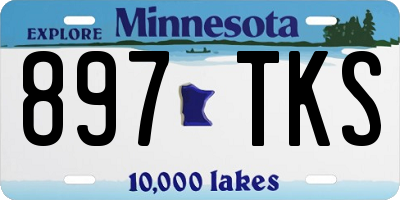 MN license plate 897TKS