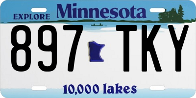 MN license plate 897TKY